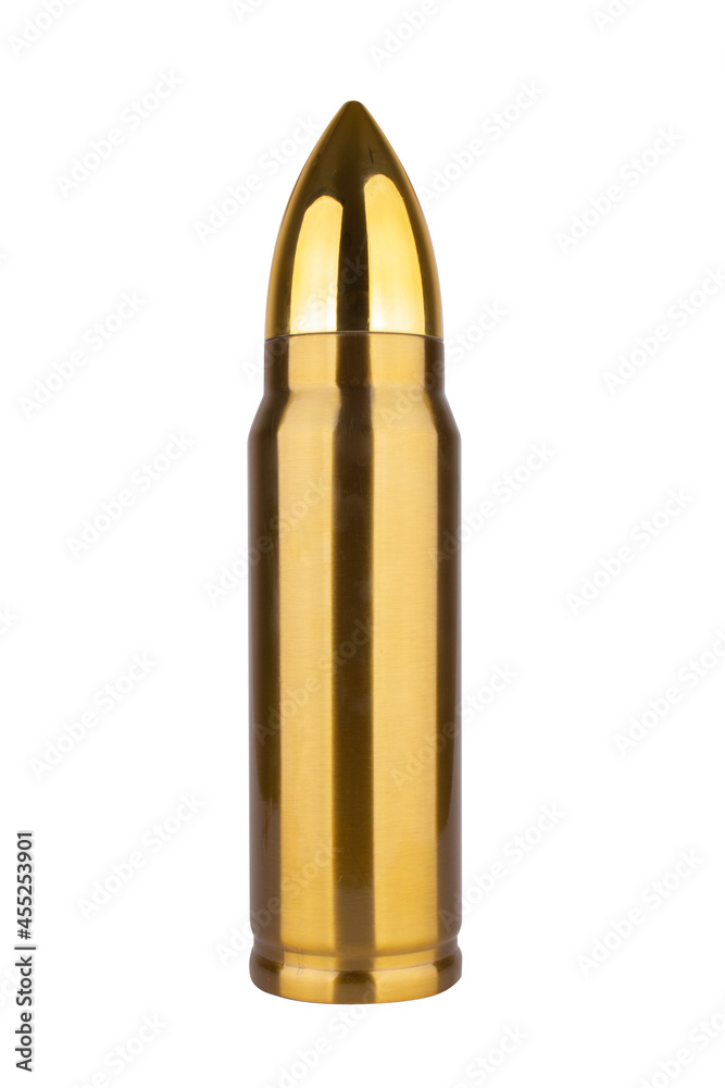 bullet flask isolated on white background bullet flask isolated on white background