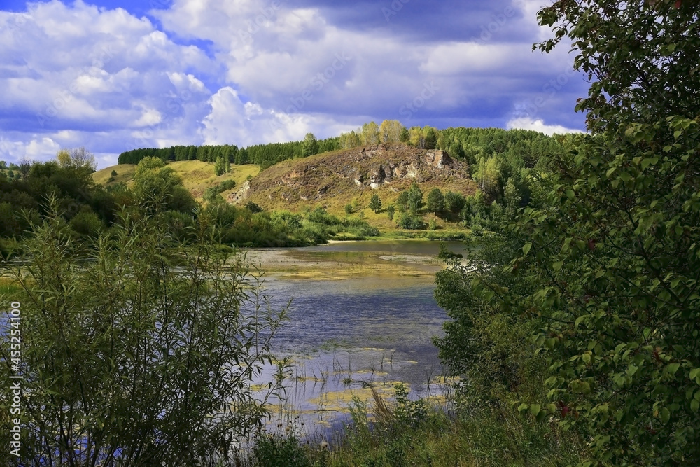 Lobach stone on the right bank of the Sylva river valley in the Kishert district of the Perm region.