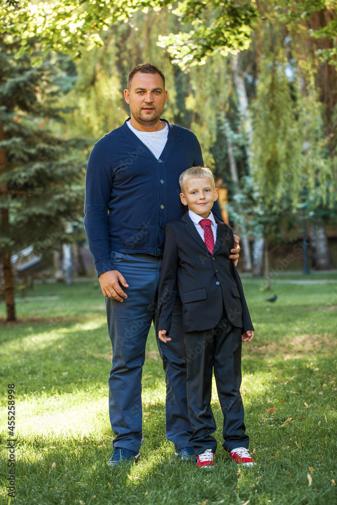 Portrait of a young handsome boy in school uniform Portrait of a young handsome boy in school uniform