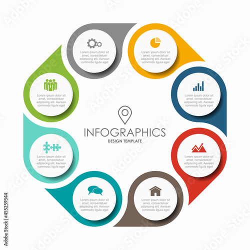Infographic design template with place for your data. Vector illustration.