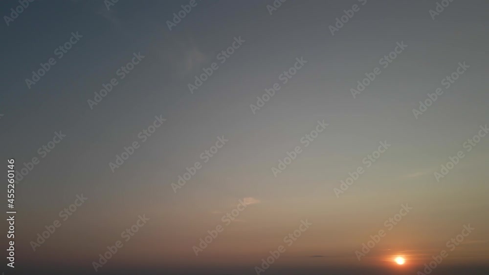 Clouds on a sunny orange sunset Clouds on a sunny orange sunset