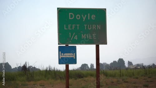 doyle California road sign hd photo