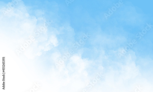 Sky with beautiful clouds. Cloud background. Blue cloud texture background. White Clouds on blue background