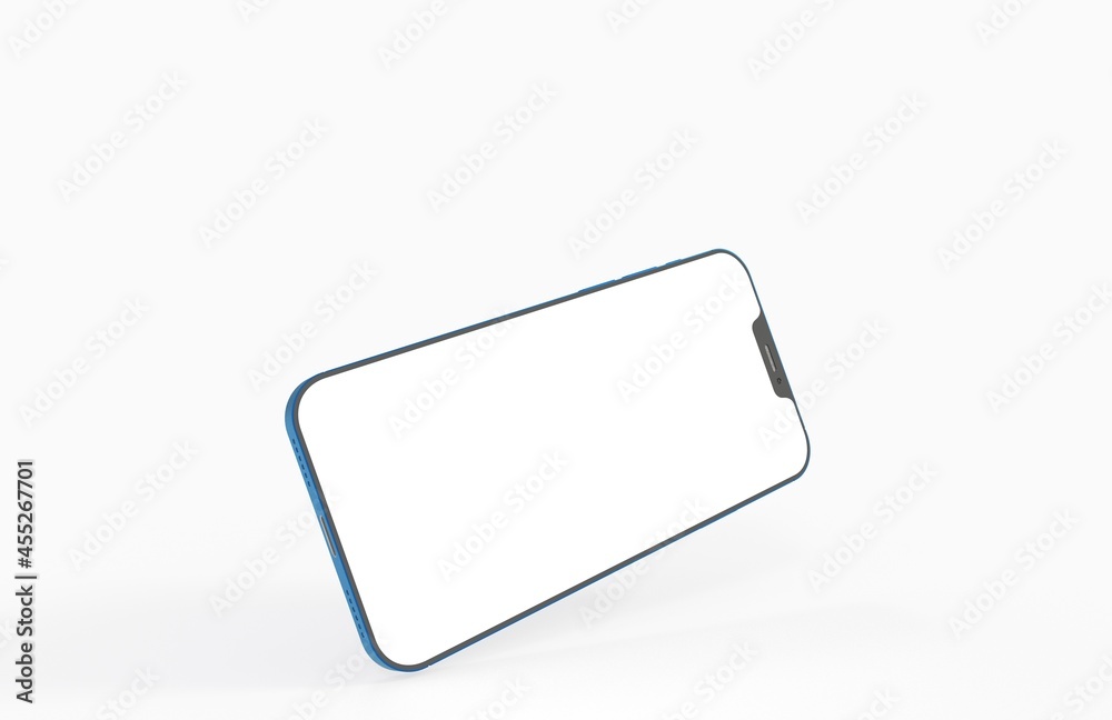 Smartphone frameless blank screen mockup template 3d Smartphone frameless blank screen mockup template 3d