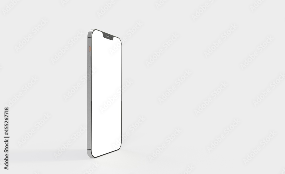phone 3d illustration mockup smartphone isolated.