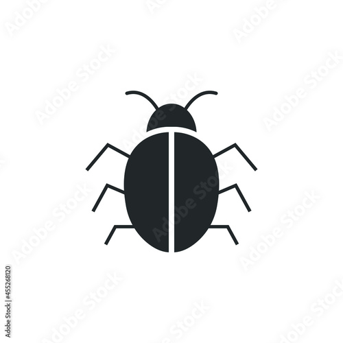  Bug vector icon illustration sign 