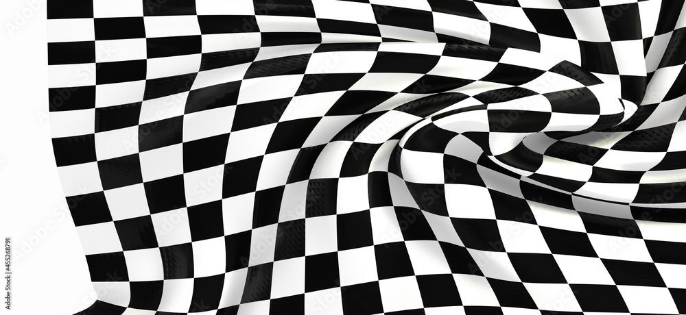 Obraz premium flag finish race sport 3d champion winner