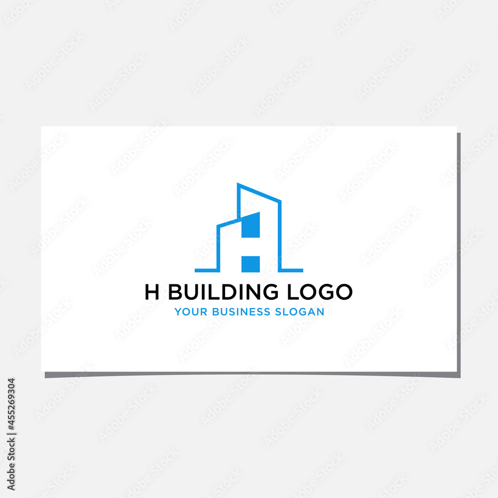 H LETTER BUILDINGS LOGO DESIGN H LETTER BUILDINGS LOGO DESIGN