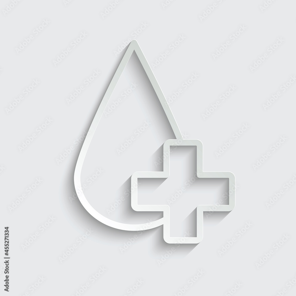 blood icon vector black sign blood icon vector black sign