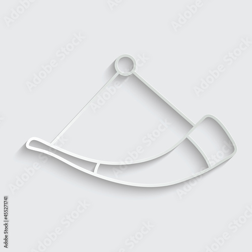 drinking horn icon - vector 