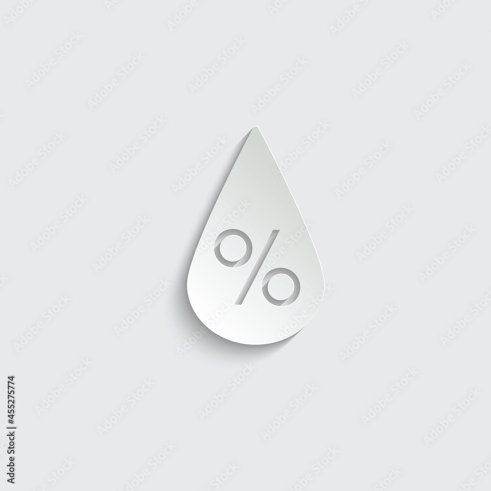 water moisture icon. humidity sing precipitation icon vector water moisture icon. humidity sing precipitation icon vector