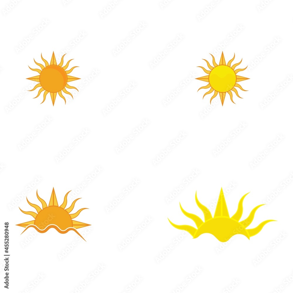 Sun Vector illustration Icon Sun Vector illustration Icon
