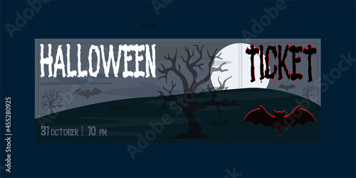 Halloween Ticket, October, Holiday, Party