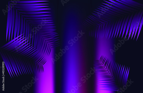 summer, autumn background in retro style with tropical leaves. sun, sunset. bright background in retro 80s style.
Vector retro poster for your design. Retro style tropical sunset with palm silhouette 