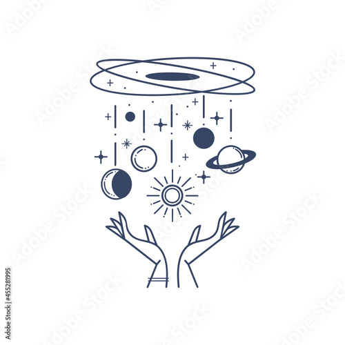 Astrology line art