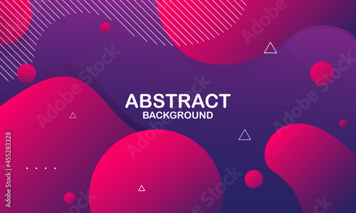 Abstract pink and purple color background. Dynamic shapes composition. Eps10 vector