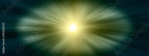 Abstract lens flare on the black background. Image contain certain grain or noise and soft focus.