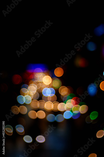 Abstract Lights. Unfocused Light background. Blured night light. bokeh background, Blur concept