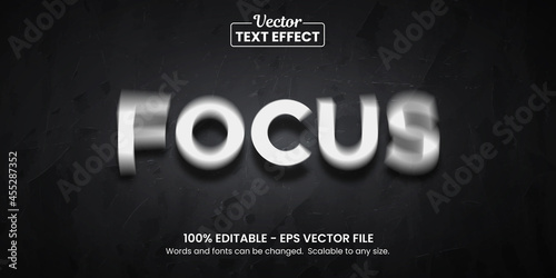 Focus Illusion, Editable Text Effect