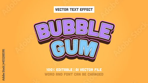 Bubble Gum - Editable Text Effect
