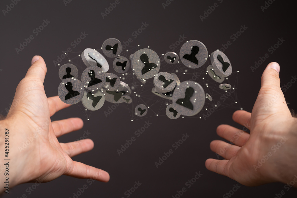 Concept of Network, internet communication. 3d illustration Concept of Network, internet communication. 3d illustration