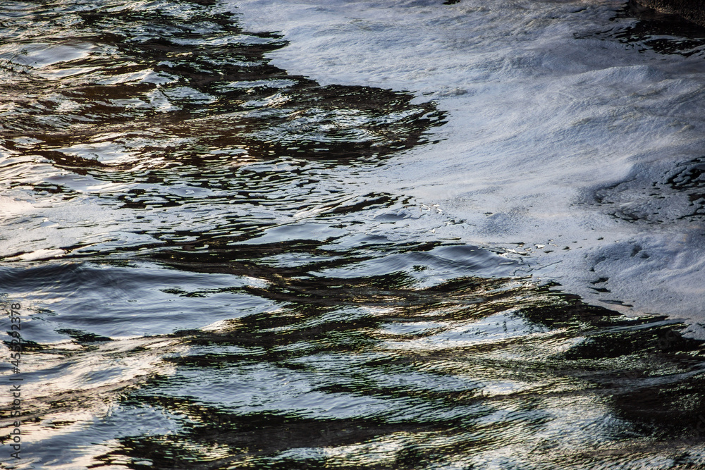 Textured beautiful natural abstract surface for wallpapers and backgrounds. White foam on the water surface Textured beautiful natural abstract surface for wallpapers and backgrounds. White foam on the water surface