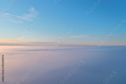 blue sky clouds background abstract skyline landscape nature paradise air © kichigin19