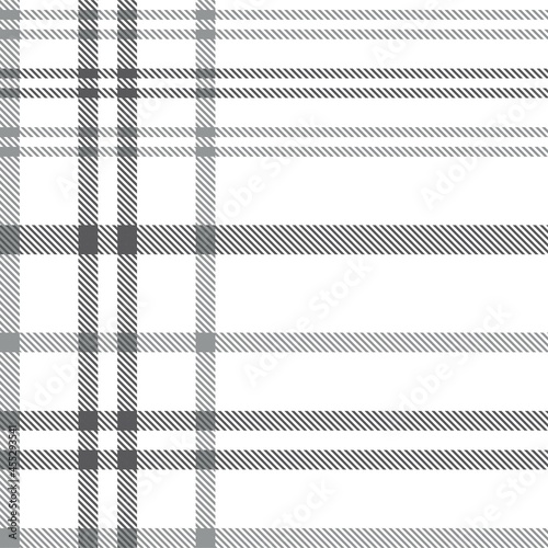 Black and White Asymmetric Plaid textured Seamless Pattern