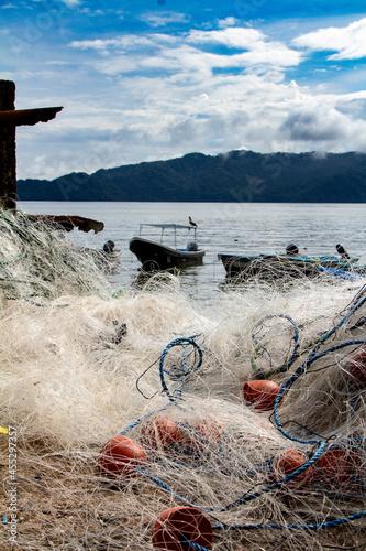 artisanal fishing Port in Costa Rica At Tambor Beach
