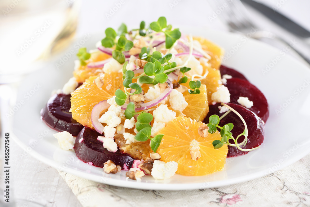 Orange beet salad