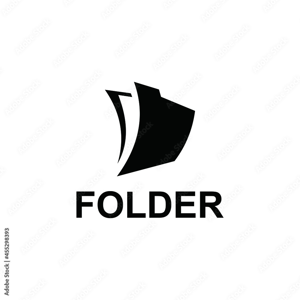 folder logo vector icon illustration folder logo vector icon illustration