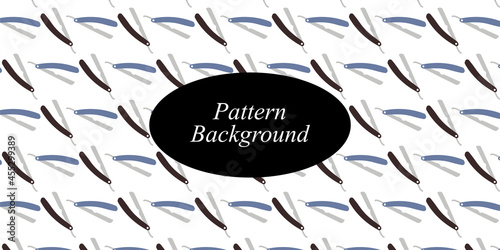 Popular design pattern ornament. Barbershop tools doodles pattern isolated on white background. Christmas pattern background, Public area icon collection