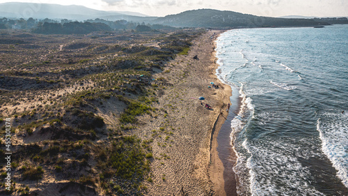 Arkutino beach during a hot summer day photo