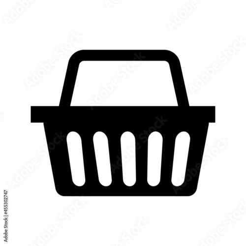 Basket icon vector. cart illustration sign. supermarket symbol or logo.