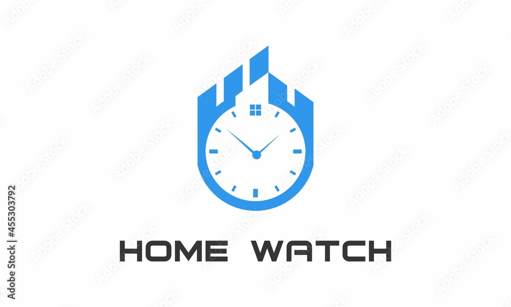 Home Watch logo vector for your company Home Watch logo vector for your company