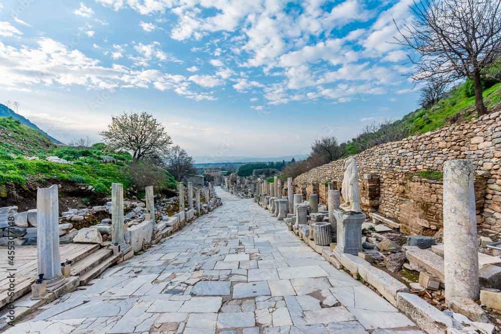 The Curetes Street of Ephesus Ancient City