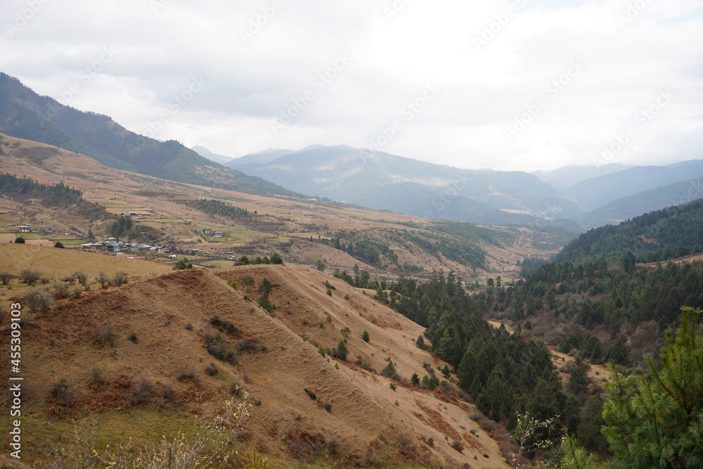 Hiking in the remote Tang Valley in eastern Bhutan Hiking in the remote Tang Valley in eastern Bhutan