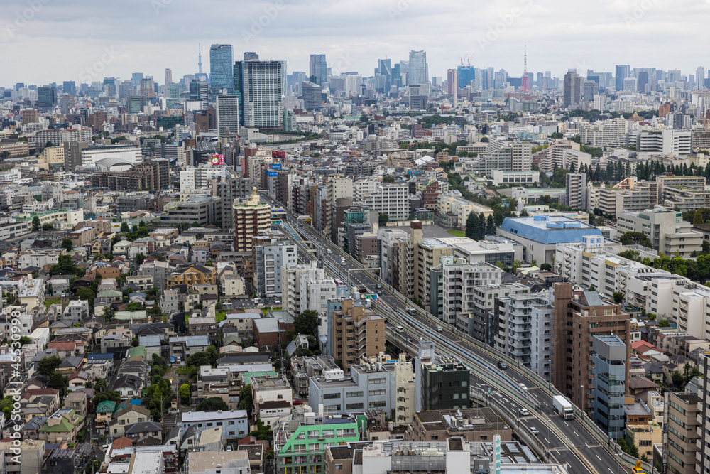 Obraz premium キャロットタワーから見た世田谷区