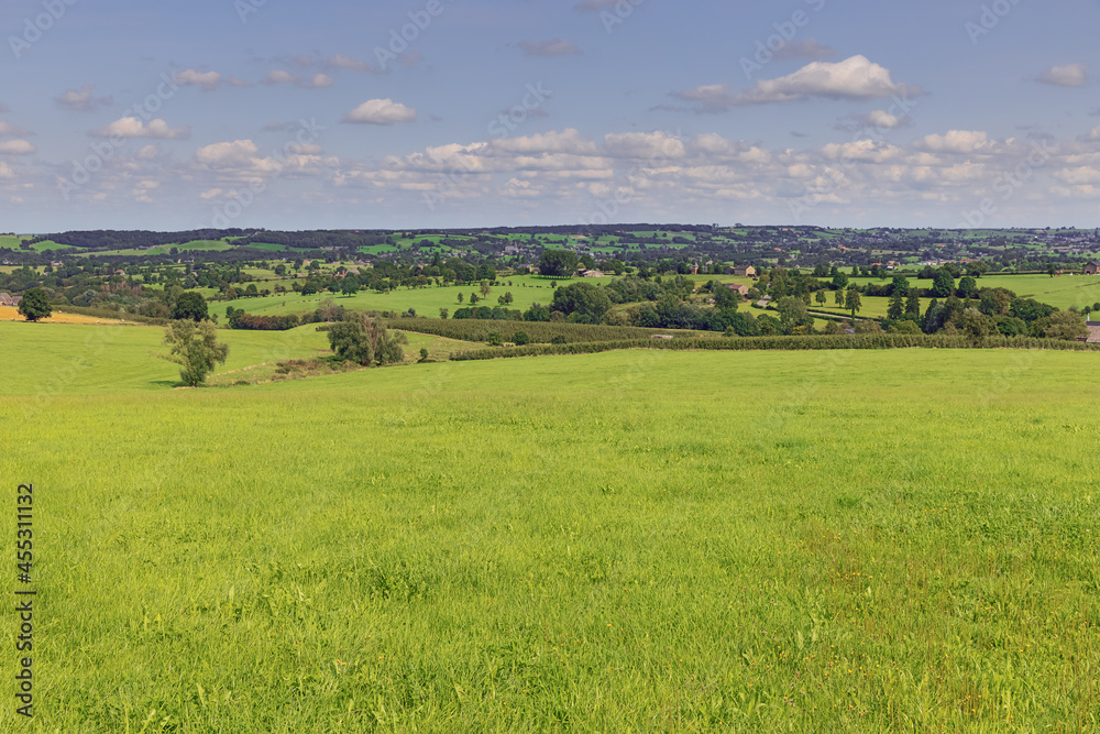 Agricultural landscape near Bolland in the Pays de Herve, not far from Liege Agricultural landscape near Bolland in the Pays de Herve, not far from Liege