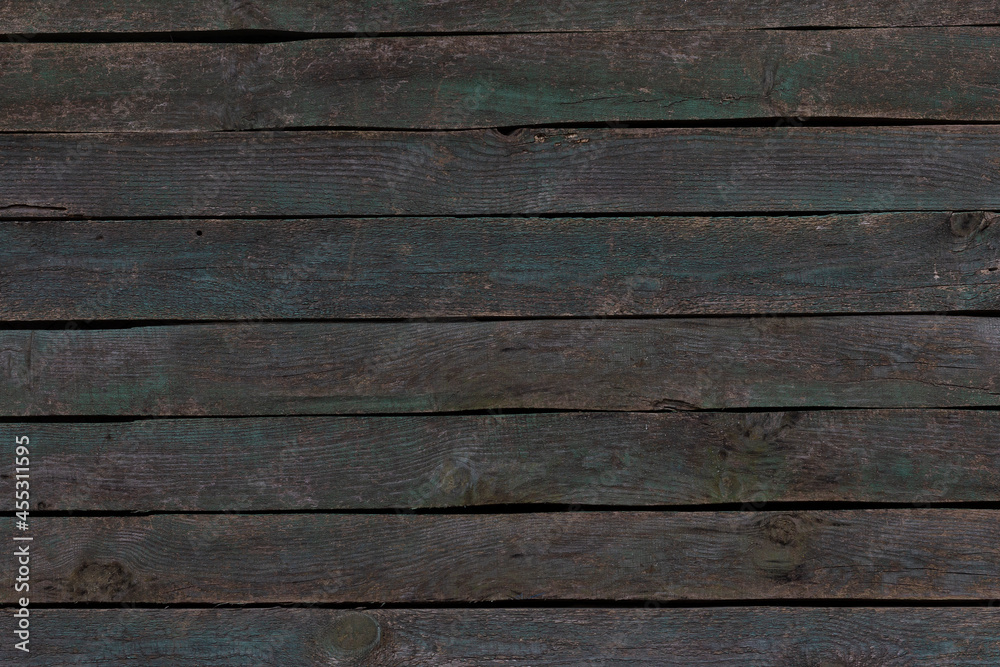Old painted wooden green background. Old painted wooden green background.