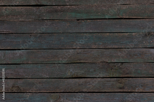 Old painted wooden green background.