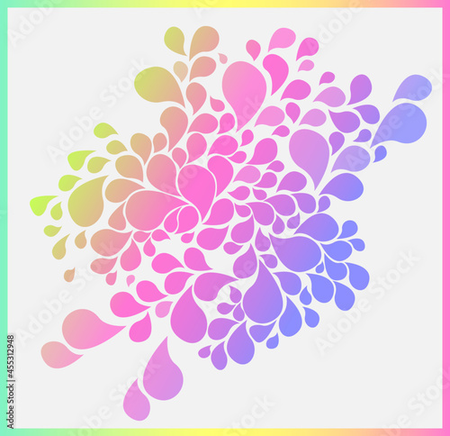 Abstract colorful made of waterdrop shape. Vector illustration