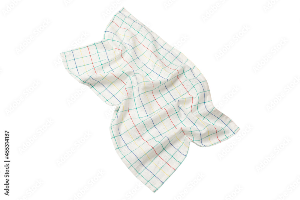 White napkin isolated on white background. White napkin isolated on white background.