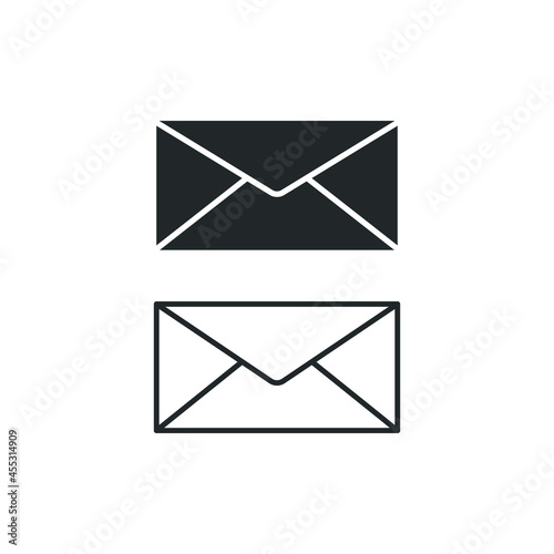 Envelope vector icon illustration sign 