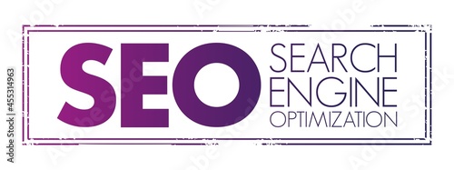 SEO - Search Engine Optimization acronym, business concept background