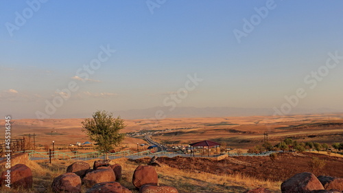 sunset in the mountains