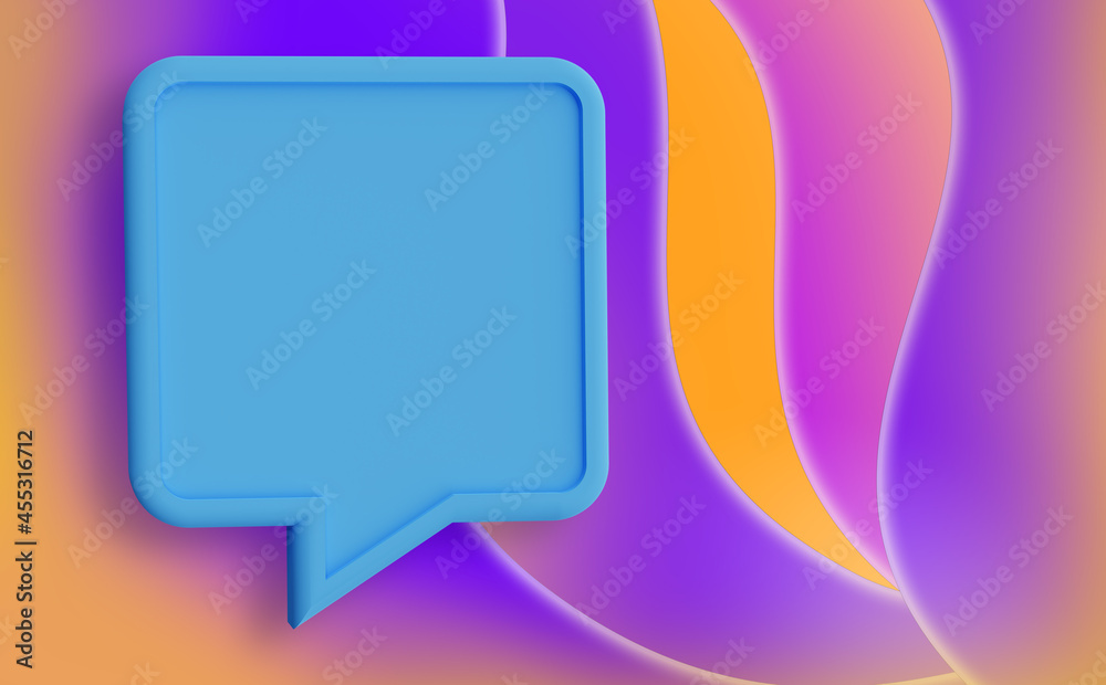 Speech bubble on a lilac background. Blank cloud for the text. Collage in magazine style with dialog bubble. Mention frame on purple. Chat bubble with place for text. Blue quotes frames. 3d rendering Speech bubble on a lilac background. Blank cloud for the text. Collage in magazine style with dialog bubble. Mention frame on purple. Chat bubble with place for text. Blue quotes frames. 3d rendering