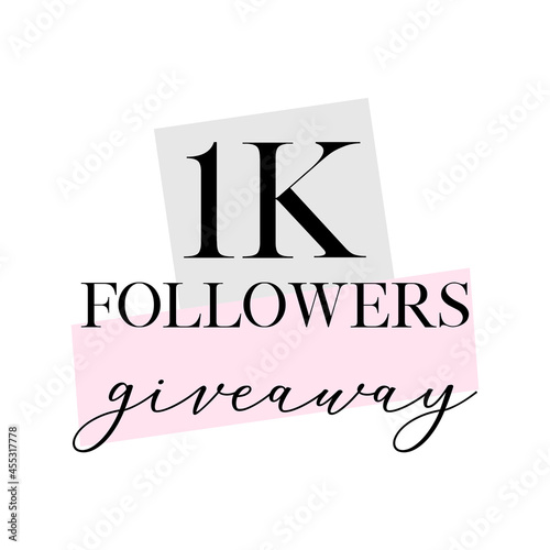 500 followers giveaway banner | Instagram post | Instagram story vector image