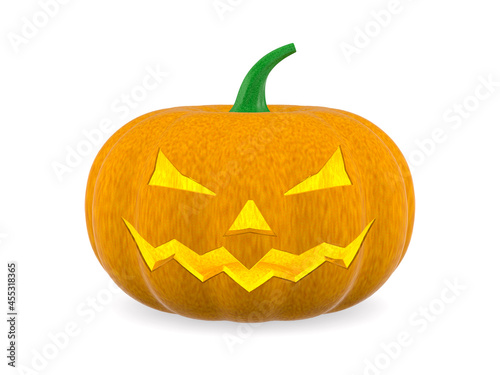 halloween pumpkin on white ...