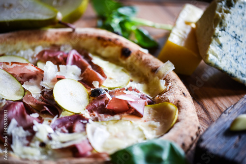 delicious Italian pizza with fresh ingredients